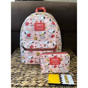 Loungefly Peanuts Snoopy & Woodstock Valentine's Day Mini Backpack
